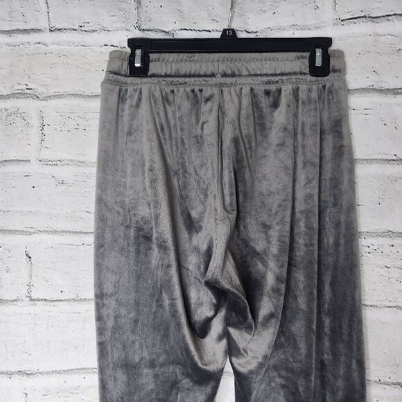 Offline by Aerie Mid-Rise Drawstring Velvet Casual Pants Gray Large - Picture 7 of 11